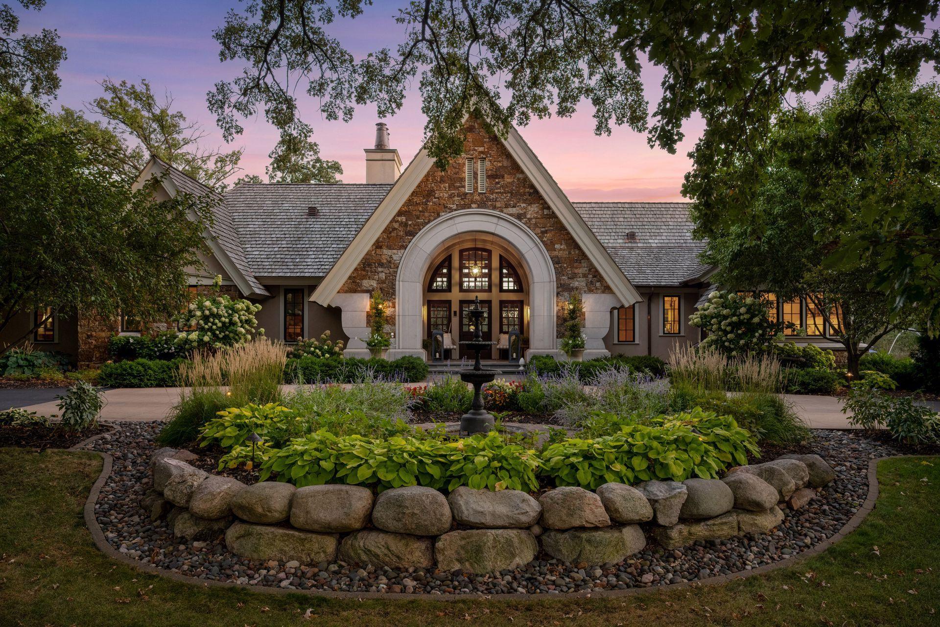 Meticulously maintained landscaping.