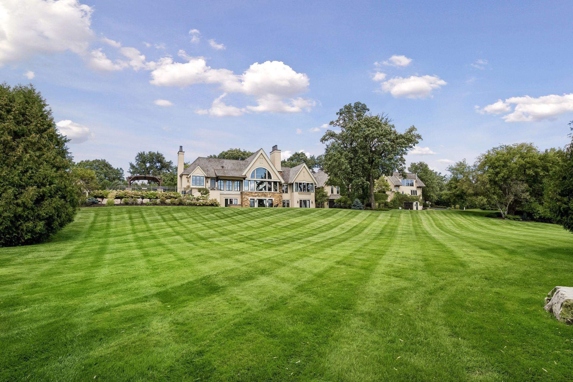 The landscape was designed to preserve long, beautiful views toward the water.