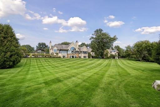 The landscape was designed to preserve long, beautiful views toward the water.