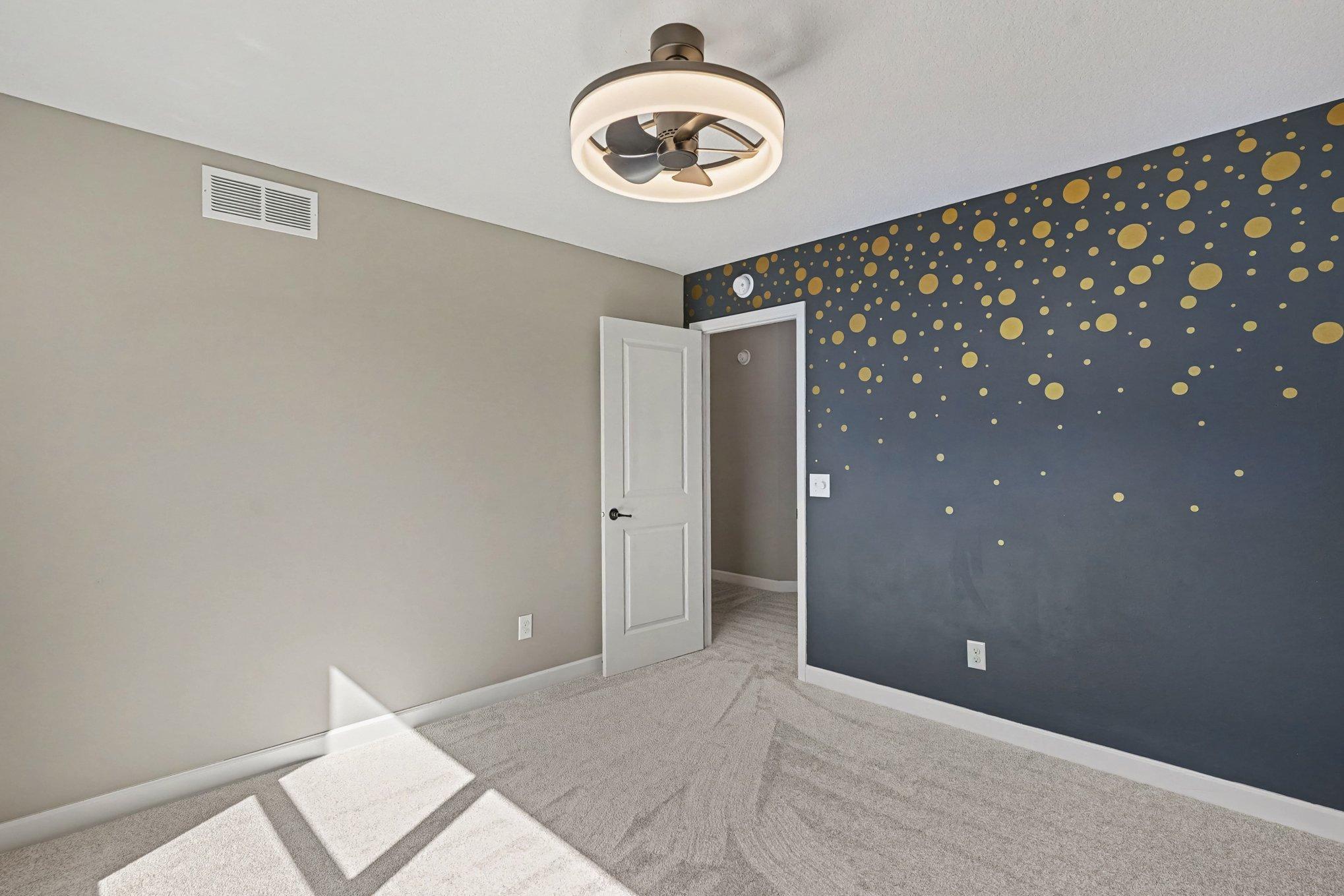 Three of 4 bedrooms up