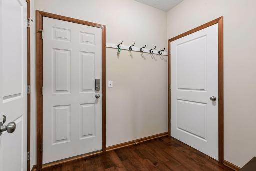 Bonus! A huge mudroom space provides a fabulous drop-zone for everyone's gear.