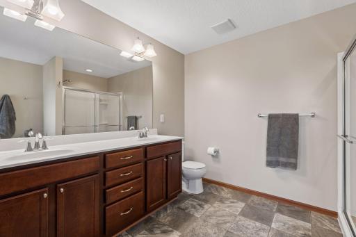 Spa-like primary bathroom.