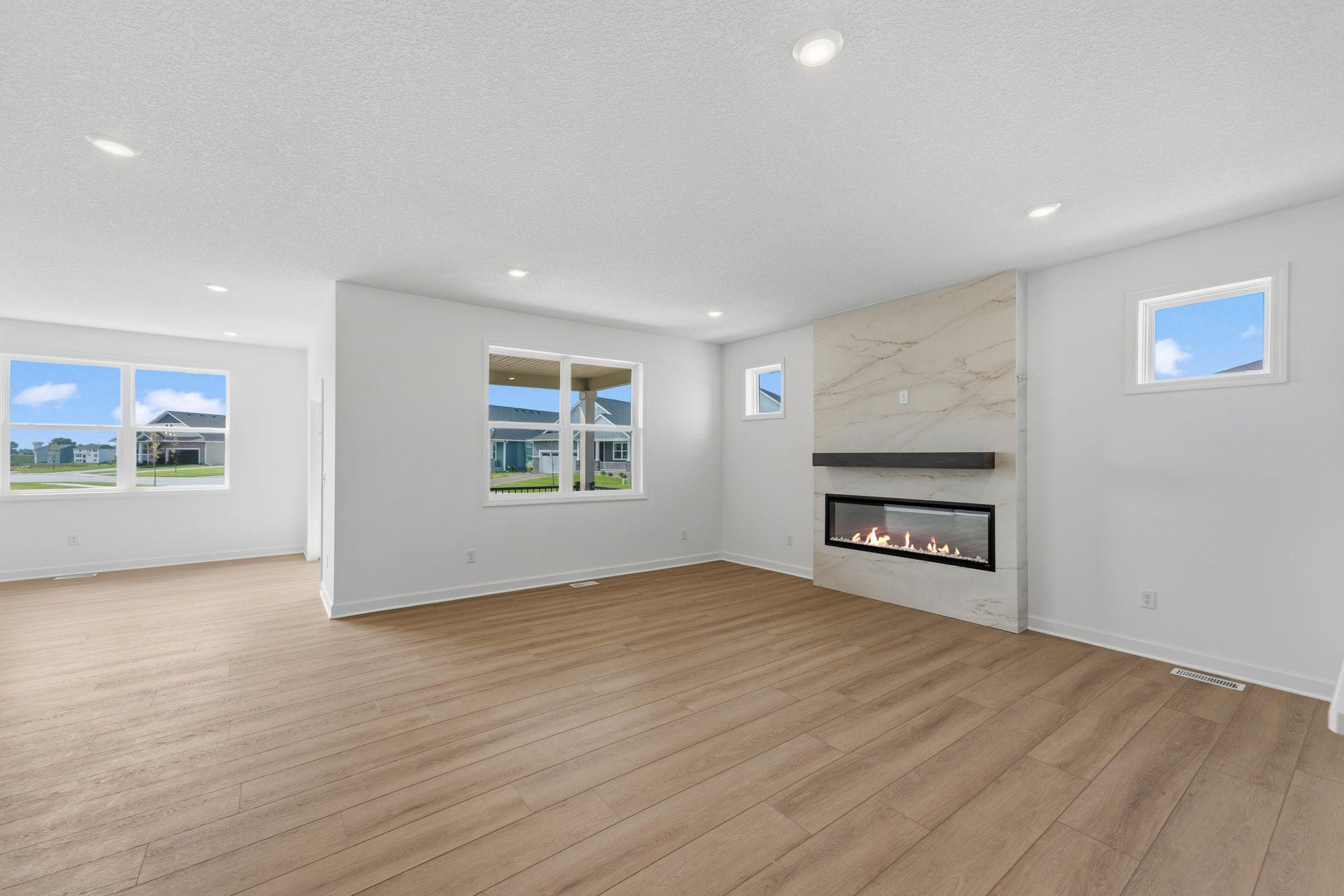 Spacious and inviting, the Great Room is the perfect place to hang out with friends, watch movies and entertain.