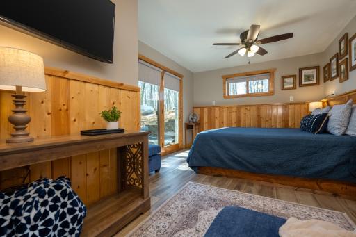 Master Bedroom w/walkout to Patio