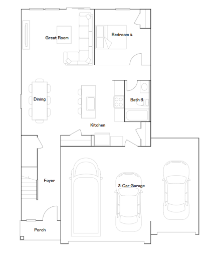 Davidson main level floorplan