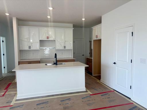 Progress photo of Kitchen- showcasing large center island perfect for entertaining.