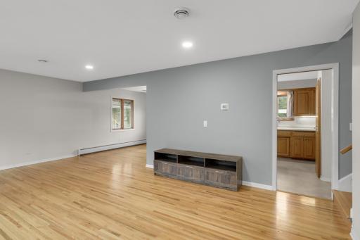 Living room looking toward dining & kitchen