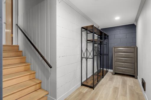 Closet/storage area off the basement 5th bedroom