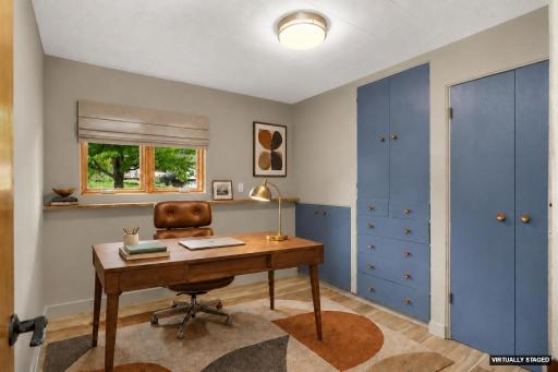 Lower level bedroom #4 (virtually staged as an office)