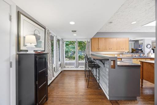 Large windows provide the perfect sun kiss to the main level of this home.