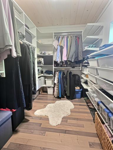 Large walk-in closet will allow you stay organized.