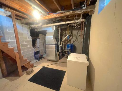 All utilities are new with the remodel and are located in the crawl space in the sitting room/office.