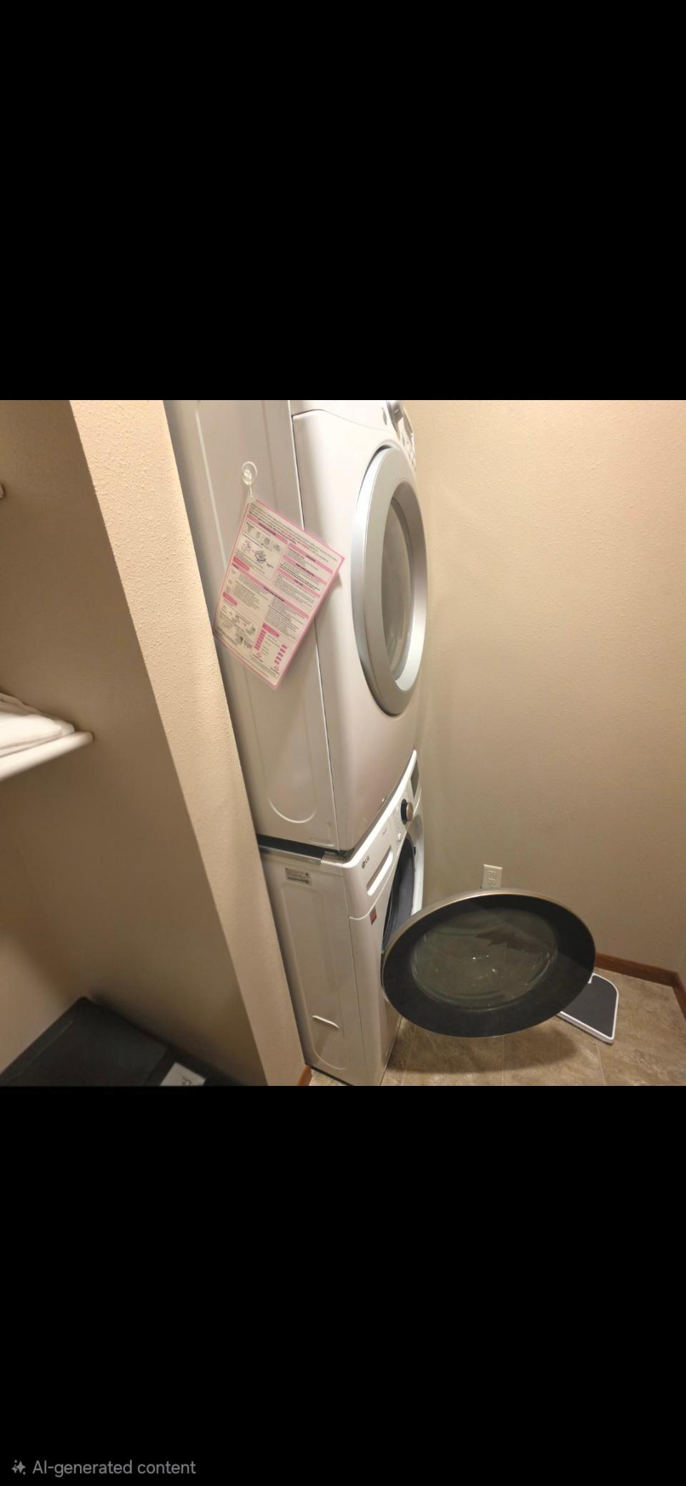 Front Load Stacking Laundry