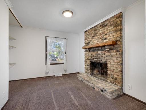 There are large sliding doors once closed creates the second bedroom.