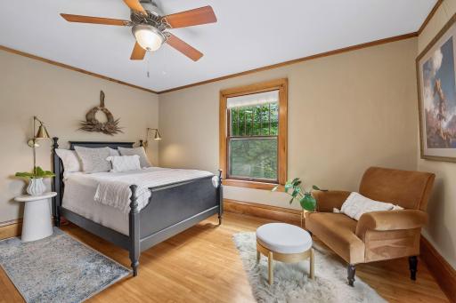 Three bedrooms are located on the second floor.