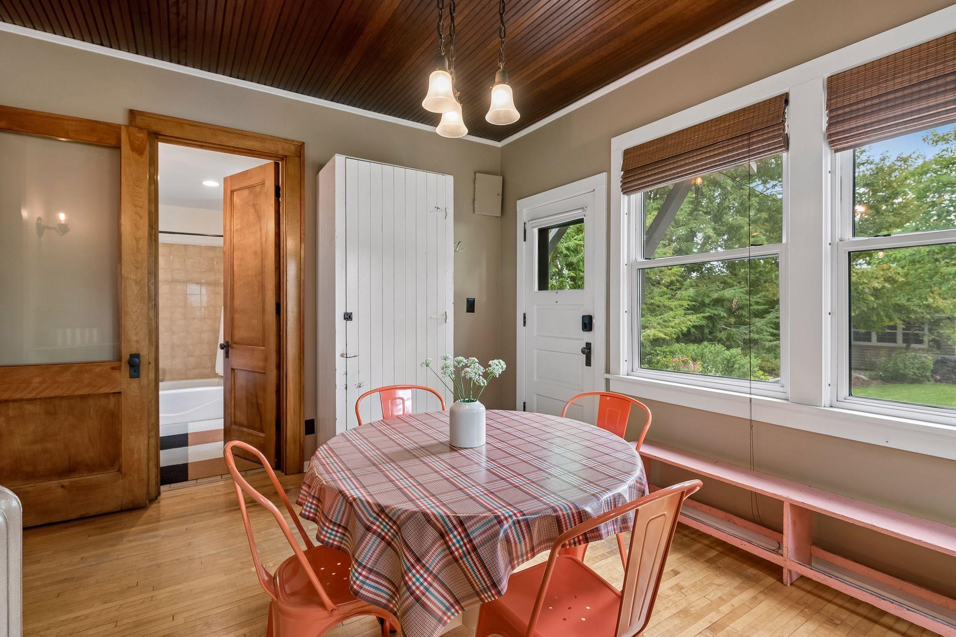 This year-round back porch offers another gathering space for friends and family.