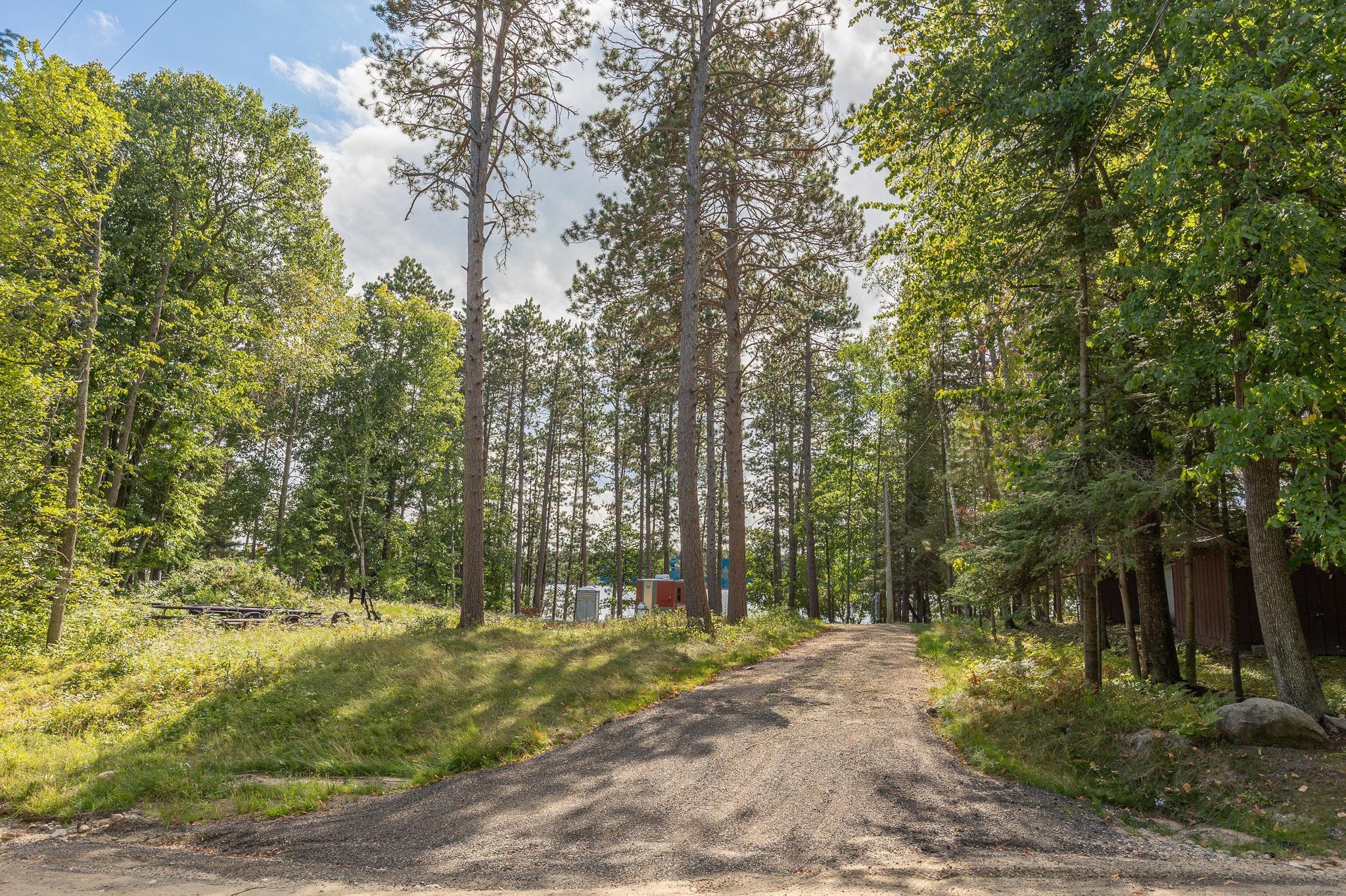 Driveway is in