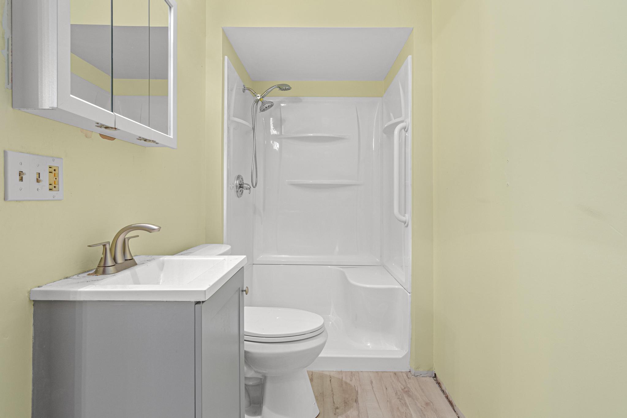 Updated 3/4 Bathroom on Lower Level
