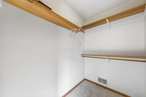 Primary walk-in closet!
