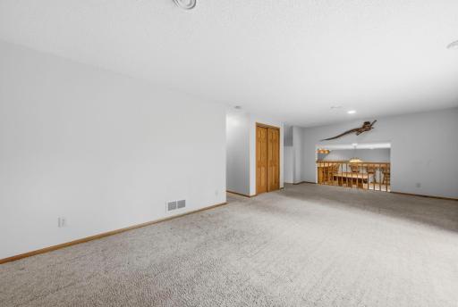 Spacious lower level family room!
