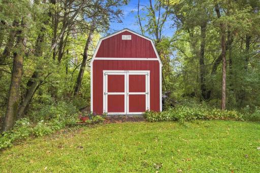 Storage shed for additional storage space!
