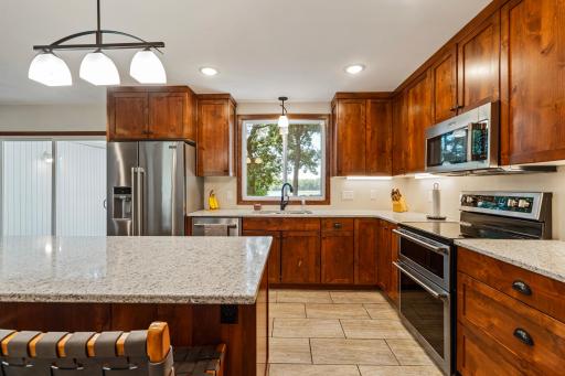 Quartz countertops and newer appliances