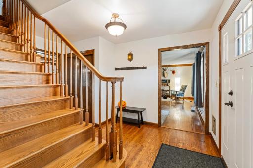 Foyer greets guests - enjoy real hardwood floors
