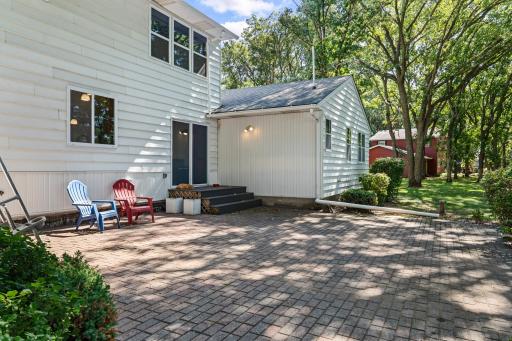 Paver patio for future relaxation and entertainment