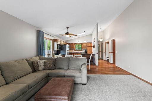 High ceiling and open concept, great for entertaining!