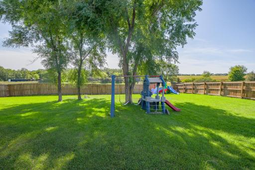 Fully Fenced in Backyard