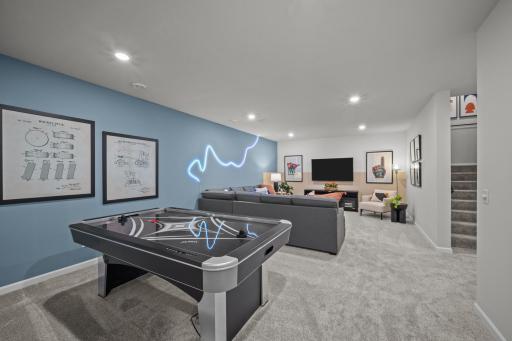Finished Basement Game Room
