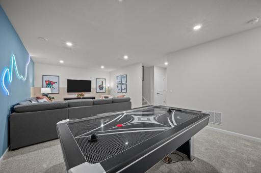 Finished Basement with Bedroom, Bath, Gameroom
