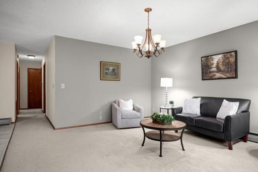Another view shows just how much room there is for multiple furniture arrangements.