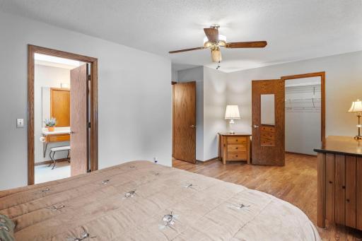 Walk-through bathroom and walk-in closet!