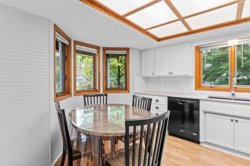 Convenient dining nook in kitchen and informal dining space offers great entertaining or casual dining options.
