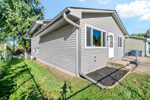 Open the door and let the pets enjoy the fully fenced yard.