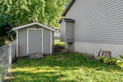 The powered storage shedâready for yard tools, projects, or your next hobby space!