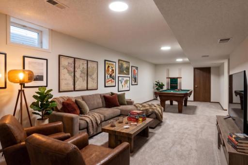 Expansive Lower Level Recreation Room - Virtually Staged - imagine your own ideas and furniture here!
