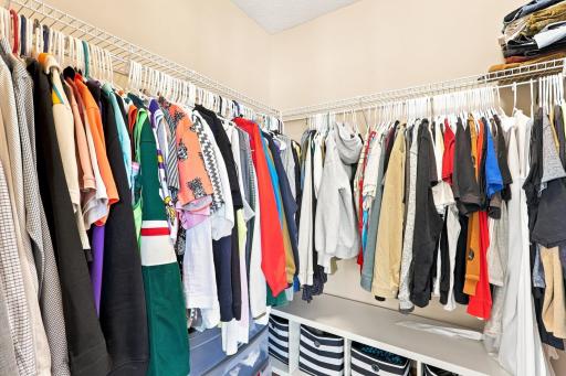 huge master closet