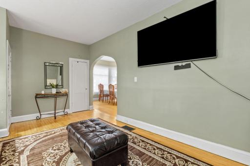 This property has exceptional natural light from large windows.