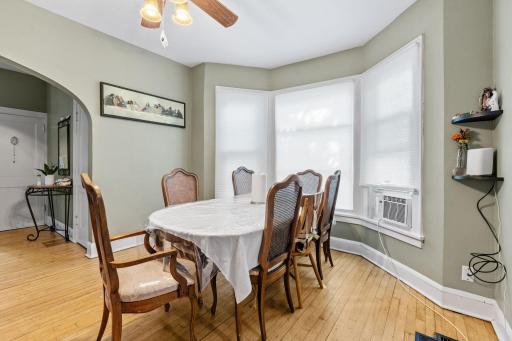 Beautiful bay dining area.
