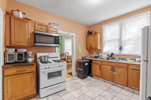 The large main level kitchen.