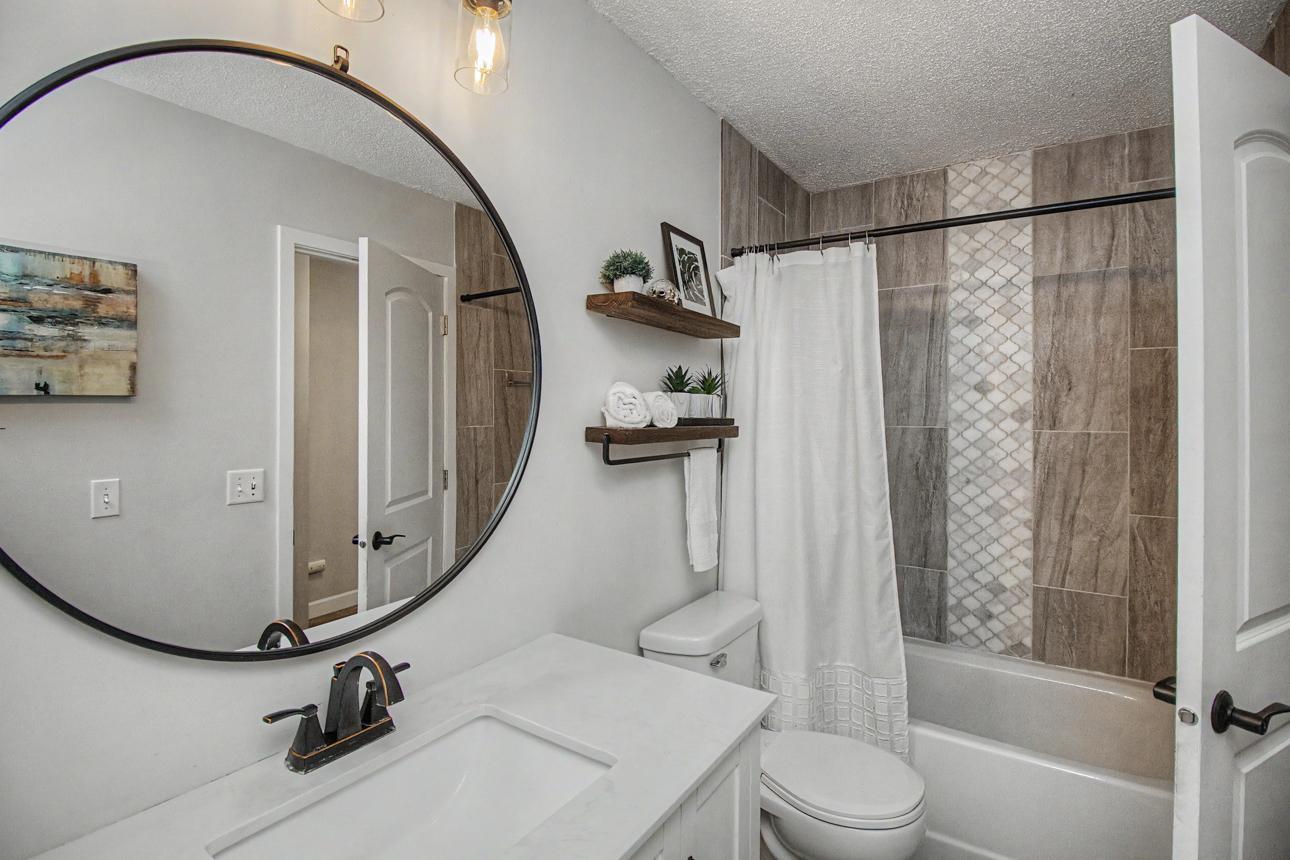 Updated tiled shower