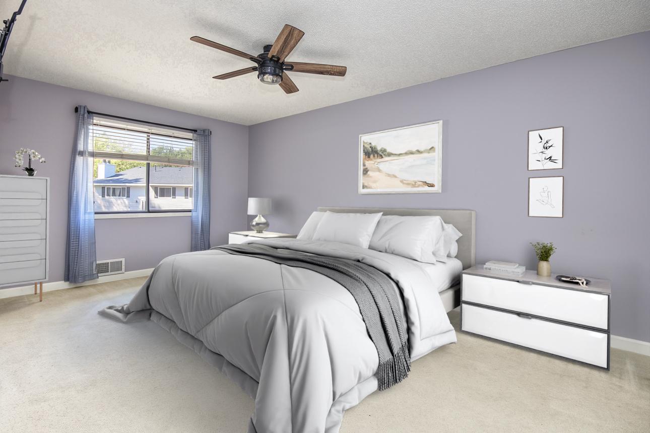 Virtually Staged - Primary bedroom