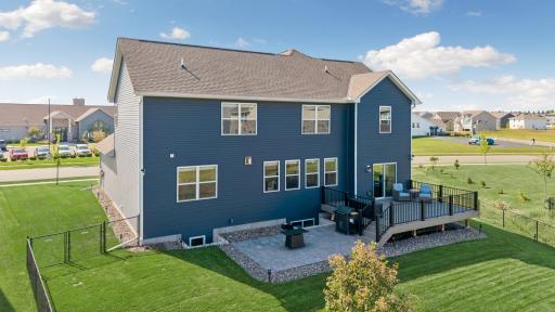 Maintenance free 22 x 14 deck and custom 18 x 12 paver patio.