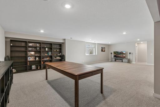 Long view of gaming area into entertainment area.