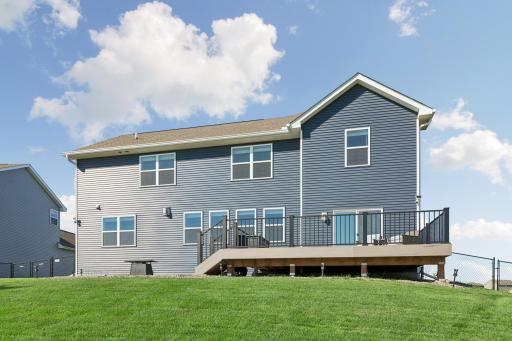 Back of home. Check out the oversized maintenance free deck.