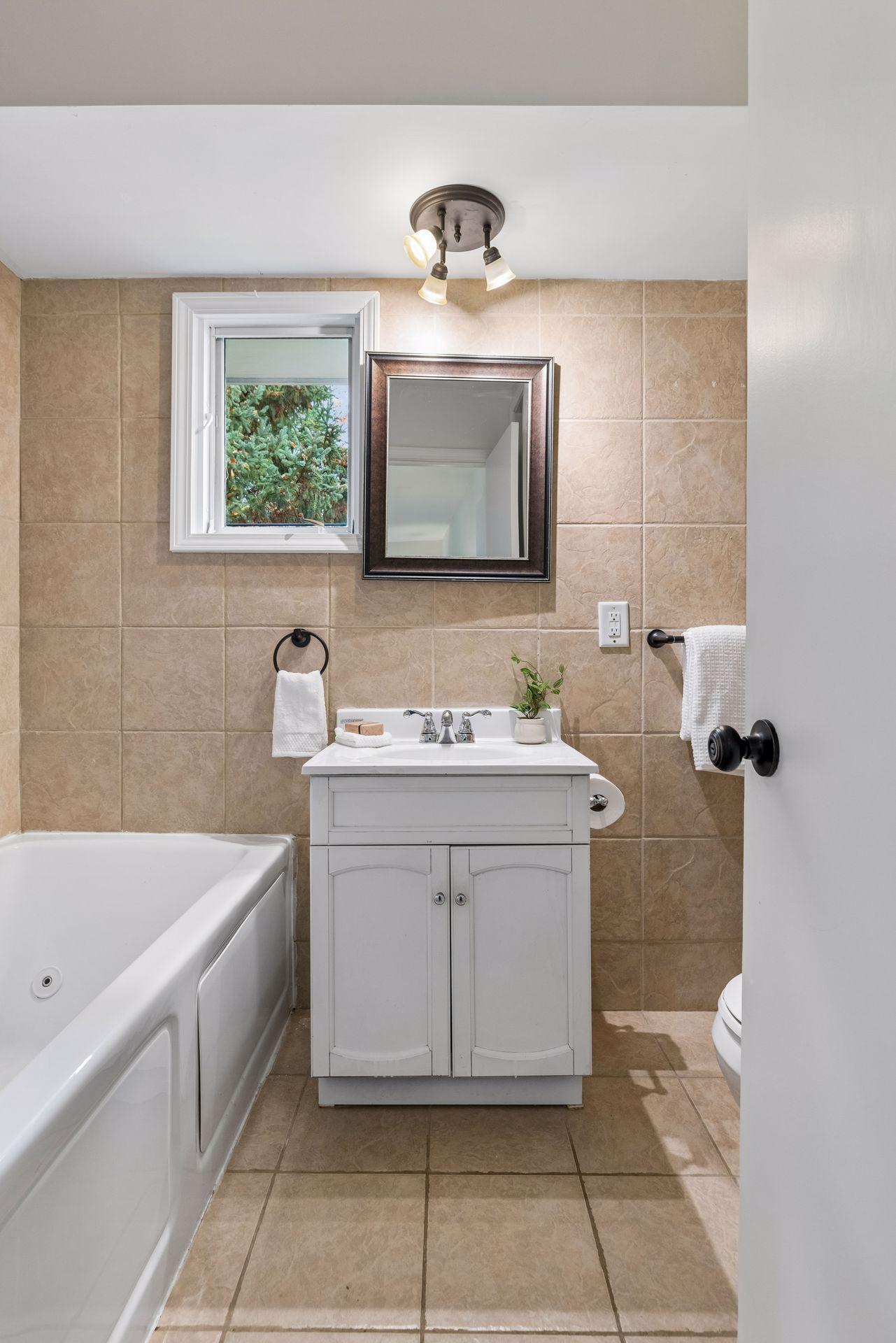 Natural light in the ensuite