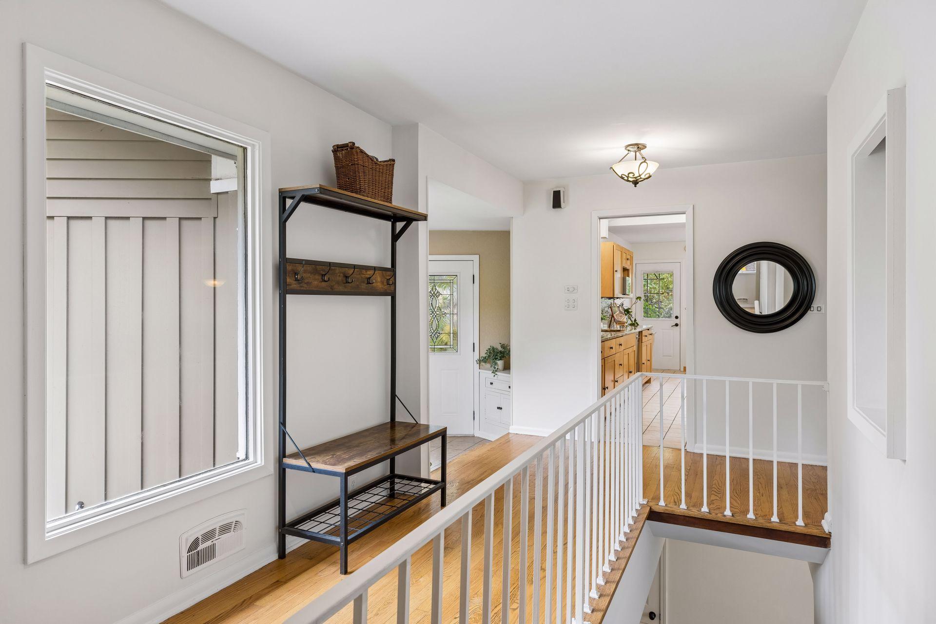 Open, welcoming entry to the home