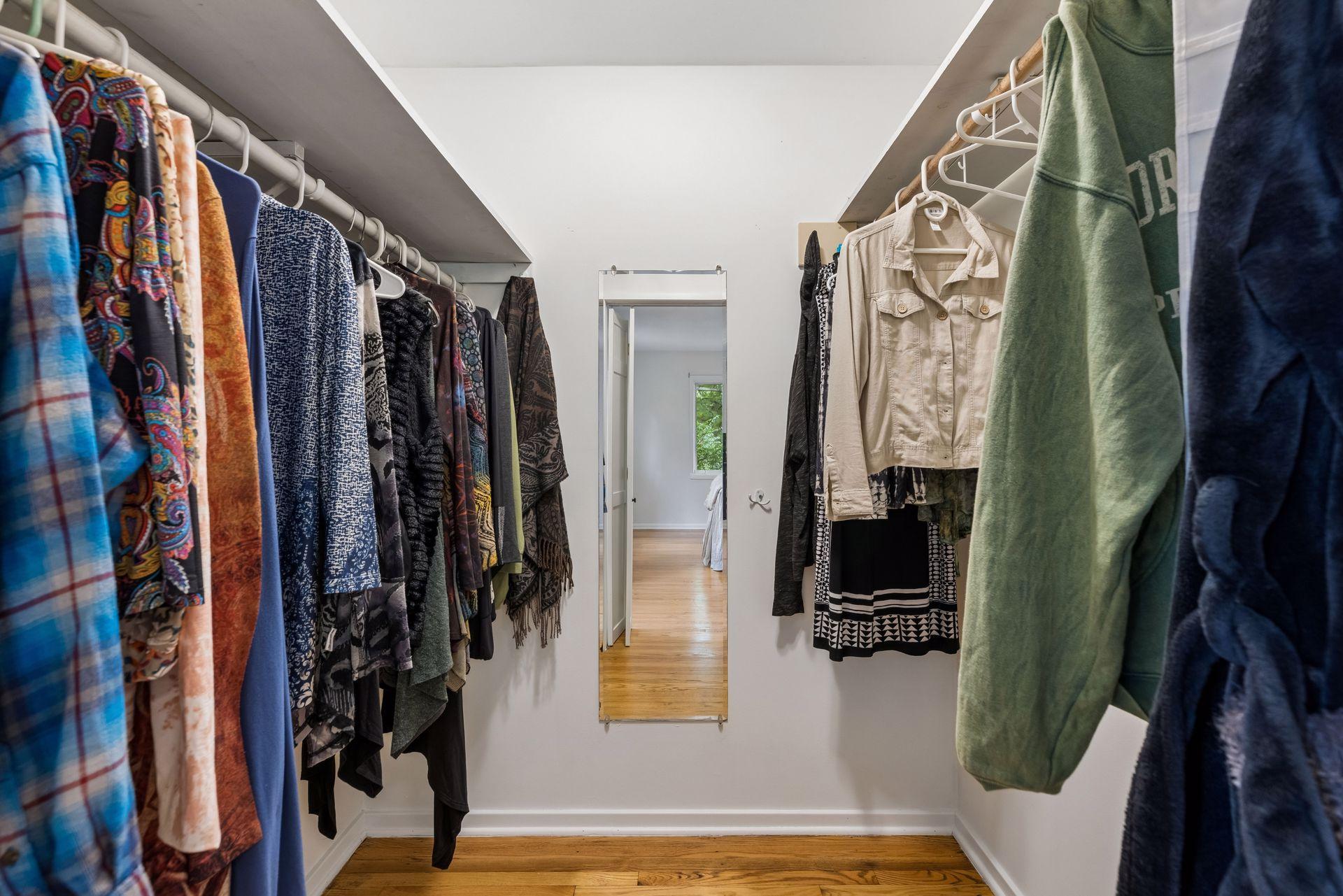 Primary walk-in closet